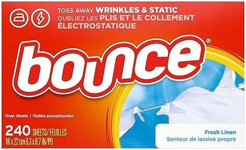 Bounce Fresh Linen Scented Fabric Softener Dryer Sheets, 240 Count