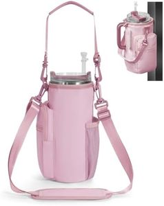 sportsnew Magnetic Gym Bag for Women Men, Water Bottle Carrier Holder with Strap & Phone Pockets for 40oz Tumbler with Handle, 4 Built-in Magnets Small Gym Bag for Sports, Workout, Fitness, Walking