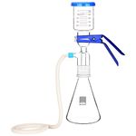 stonylab Glass Filtration Apparatus, Borosilicate Glass Vacuum Filtration Assembly Filter Kit with 500 ml Filtering Flask and 300 ml Graduated Funnel