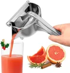 Hand Juicer Squeezer - Aluminum Lemon Squeezer for Effortless Juice Extraction - Manual Hand Press Juicer for Lemon, Orange, Lime, Grapefruit & Pomegranate, Durable Ergonomic Handle, Easy Clean Design