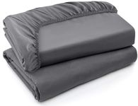 Utopia Bedding Queen Fitted Sheets - Bulk Pack of 2 Bottom Sheets - Soft Brushed Microfiber - Deep Pockets - Shrinkage & Fade Resistant - Easy Care (Queen, Grey)