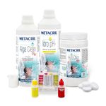 Metacril HYPO CHLOR Starter Kit for Swimming Pool and Hydro-Massage with Calcium Hypochlorite 65% in 7g Tablets (Jacuzzi, Teuco, Intex, Bestway, Dimhora)