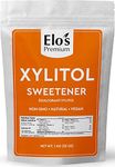 Elo’s Premium Xylitol (1kg) | Packaged In Canada| 100% All-Natural Food Grade Sugar Alternative| Non-GMO, Kosher and Halal Friendly, Gluten Free, and Keto | Excellent All-Natural Sweetener & Sugar Substitute