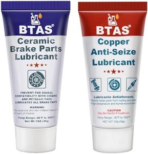 BTAS Copper Anti-Seize Thread Lubricant 1oz & Ceramic Brake Parts Synthetic Grease 1 oz