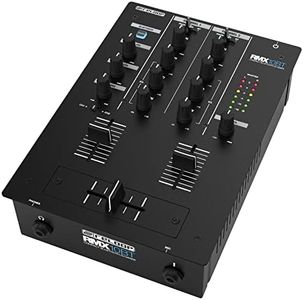 Reloop RMX-10BT 2-channel DJ mixer with 3-band EQ and Bluetooth input for wireless music streaming from your smartphone/tablet directly to your mixer