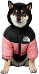 ChoChoCho Cozy Dog Coat, Stylish Dog Jacket, Warm Dog Cold Weather Coats, Snow Dog Winter Coat, Dog Winter Jacket for Dogs, Cats, Puppies Small Medium Large (M, Pink)