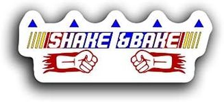 JMM Industries Shake and Bake Decal Ricky Bobby Quote Cute Funny Motivation Inspiration Saying 5.5-Inches by 2-Inches Premium Quality Vinyl Sticker UV Protective Laminate PDS2114