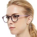 OCCI CHIARI Stylish Reading Glasses Lightweight Designer Acetate Readers for Women (Purple, 225