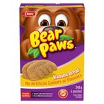 Bear Paws Banana Bread Cookies - Soft Cookie Snack Packs, Peanut Free School Snacks, 240g, 6 pouches