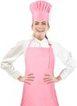 CRJHNS Chef Apron and Hat set, Chef