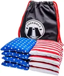 GoSports Official Regulation Cornhole Bean Bags Set (8 All Weather Bags) - America Stars and Stripes