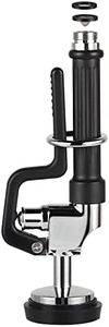 Pre Rinse Sprayer Valve Head Replacement Kit Commercial Sink Faucet Sprayer with Handle Grip 1.42 GPM High Pressure Dish Sprayer for Restaurant Industrial Dishwasher, Chrome Finished Black