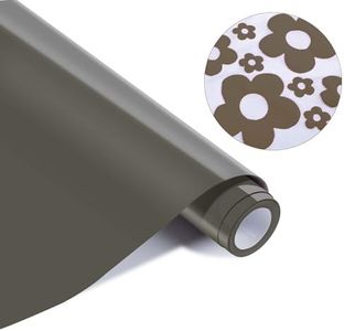 HTVRONT Puff Vinyl Heat Transfer -10" x 6ft Coffee 3D Puff Heat Transfer Vinyl for T-Shirt- Puff Htv Vinyl for Compatible with Cricut Cutting Machine-Easy Cut/Weed