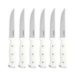 Cuisinart C77WTR-6PSK White Triple Rivet Steak Knife Set, 6 pc