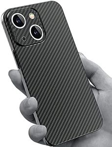 RIZZ Real Carbon Fiber iPhone 14 Case Slim Aramid Fiber Cover【Aviation Grade Material】 Ultrathin Phone Cases for Men Compatible Wireless Charging Drop Protection (for iPhone 14)