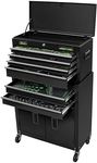 Sealey Siegen Tool Kit with 6 Drawer Top Chest and Rollcab 247pc, Ball Bearing Slides - S01267, Black