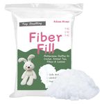 Adam Home Toy Stuffing for Soft Toys 100% Virgin Hollowfibre Fillings Hypoallergenic High Grade Multipurpose Kapok Stuffing for Crochet, Knitted Toys, Pillows & Cushions|500 Grams