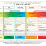 Autonomic Nervous System Table: Laminated Card