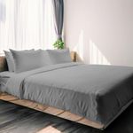 Blue Dahlia Ultrafine Cotton 1000TC Sateen Bed Sheet for Double/King Size Bed Includes 1 Bedsheet, 4 Pillowcases |SA 8000, Oeko TEX Certified | Soft Premium Luxury Bedsheets (King,White)