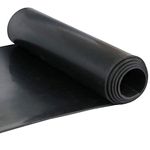 NABOWAN Solid Rubber Sheets,Strips,Rolls 1/8" (.125") Thick x 12" Wide x 47" Long, Thin Neoprene Rubber, Perfect for DIY Gasket Material, Sealing, Liner, Shield, Padding, Mat