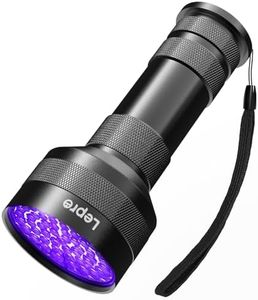 Lepro Lampada UV,51 LEDs Luce UV, Torcia UV LED, 395NM Ultravioletta, Portatile Rilevatore di Black Light per Urina di Cane/Gatto, Scorpione, Banconote,Rileva la Vernice Fluorescente