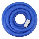 PIKES POOL Heavy Duty In-Ground Pool Vacuum Hose, 1-1/2 inch, 9 Meters, Blue