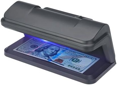 Mingzhe Counterfeit Bill Detector Suits All Currencies EURO US Dollar POUND Cash Currency Banknotes Notes Checker Support Ultraviolet UV Powered by Micro-USB for Shops Grocery Stores Restaurants Hotel