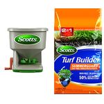 Scotts Whirl Hand Held Spreader (71006) + Scotts Turf Builder Summerguard Lawn Food - 4kg