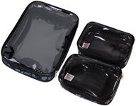 ZUCA Utility Pouch Combo Set - 1 Large & 2 Mini Utility Makeup Pouch - Durable, Spacious Cosmetic Storage Solution for Travel & Professional Use