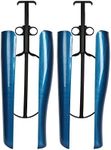Kaps Automatic Boot Shaper Tree, 35 cm 14 inch, Plastic Springs Boot Trees, Blue, 1 Pair, Prevent Creasing, Made In Europe