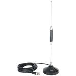 TRAM WSP1094BNC 1094-BNC Scanner 3 1/2" Magnet Antenna with BNC-Male Connector, Black