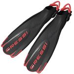 Cressi Maui Fins Div-Cen,Black / Red,M/L