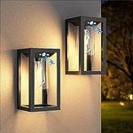 APONUO Solar Outdoor Wall Lights wi