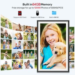 Frameo 15.6" Digital Photo Frame – WiFi, IPS Touchscreen