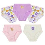 Pokemon Girls Knickers, Comfy Breathable Cotton Underwear for Kids, Teens - 5 Pack (Pink/Multi, 7-8 Years)