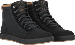 Highway 21 Axle Street Motorcycle Riding Shoes with Oil/Crush Resistant Sole/Reinforced Toe/Heel Boxes Support, Black, Size 10
