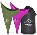 Rquite Female Urination Device-Female Urinal, Reusable Silicone Funnel Urine Cups, Portable Urinal for Women Standing Up to Pee Funnel, Suitable for Camping, Hiking, Outdoor Activities (2 Packs)