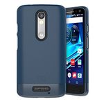 Motorola Droid TURBO 2 Case, Encased (SlimSHIELD Edition) Ultra Slim Cover (full coverage) Hybrid Slider Shell (Deep Blue)