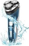 SweetLF Electric Razor for Men, 2023 News Electric Shaver for Men Waterproof/Rechargeable/LED Display, Men’s Electric Shavers Wet & Dry Rotary Shavers Gift for Dad Husband Boyfriend (Blue)