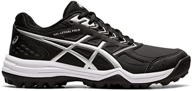 ASICS Women's Gel-Lethal Field Shoes, 10.5, Black/Pure Silver