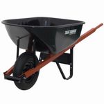 Ames True Temper C6 6-Cubic-Foot Steel Tray Contractor Wheelbarrow