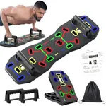 AERLANG Push Up Board, Foldable 10 in 1 Push Up Bar with Resistance Bands,Portable Multi-Function Push up Handles for Floor,Professional Push Up Strength Training Equipment