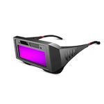 Robustt Auto Darkening Welding Goggles - Pack of 1 | PC & ABS Material | Adjustable Wearing Design | Solar Welding Goggles | UV Resistant | Multi Purpose