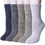 Loritta 5 Pairs Womens Wool Socks T