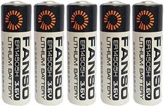 Fanso ER14505H 3.6V AA Lithium Battery 2.7Ah, Compatible with LS14500 (5 Batteries)