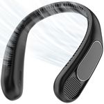 anysun Bladeless Neck Fan, Portable Fan with 66 Air Outlets, 360° Airflow, 4 Speeds, 6000mAh USB Rechargeable, Lightweight Hands Free Wearable Fan for Office, Commuting, Travel & Outdoor