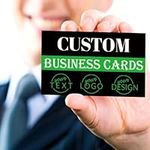 Business Cards Personalised, Custom 100PCS Double-Sided Printing Business Cards with Your Logo Design 3.5"x 2" Cards for Small Business - Custom Business Cards