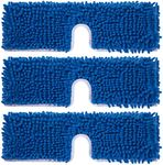 CLEAN PIONEER 3 Pack Mop Refills Compatible for Dua-Action Microfiber Mop, Mop Heads Replacements for Dry Wet Use, Double Sided All Surface Cleaning,Chenille Flip Mop Replace Head