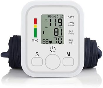 PORIYA Upper Arm Blood Pressure And Pulse Rate Monitor, Portable Electronic Blood Pressure Monitor with 99 Groups of Memory for 2 Users