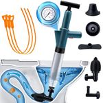 Toilet Plunger Air Drain Blaster: Power Air Plunger for Toilet, Speetop High Pressure Drain Plumb Plunger Gun, Stainless Steel Air Plungers, Sink Plunger, for Toilets,Kitchens,Bathrooms